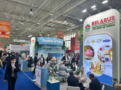 Экспозиция Belarus. The Taste of Nature на международной выставке UzFood 2024 в Ташкенте