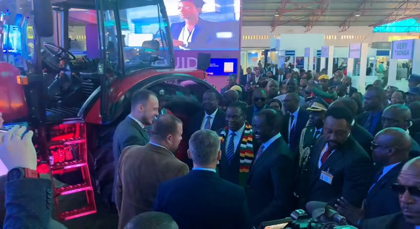 Экспазіцыю Made in Belarus на міжнароднай выставе Zimbabwe International Trade Fair наведалі кіраўнікі Зімбабвэ і Кеніі Экспазіцыю Made in Belarus на міжнароднай выставе Zimbabwe International Trade Fair наведалі кіраўнікі Зімбабвэ і Кеніі