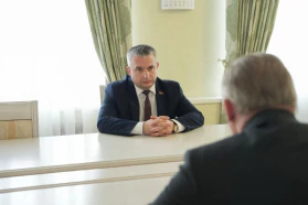 Встреча председателя БелТПП М.Мятликова с председателем Гомельского облисполкома И.Крупко