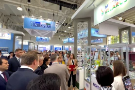 Белорусская экспозиция на выставке в рамках II Узбекско-Белорусского женского бизнес-форума