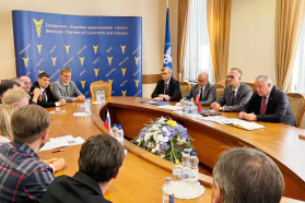 Сустрэча з дэлегацыяй Курганскай вобласці Расійскай Федэрацыі