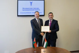 Встреча председателя БелТПП В.Улаховича с представителем БелТПП в Иордании А.Набулси