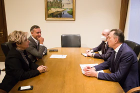 Встреча председателя БелТПП В.Улаховича с сопредседателями Совместного Белорусско-Российского делового совета 