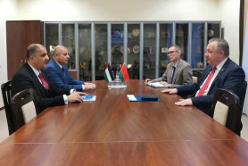 Встреча председателя БелТПП М.Мятликова с Чрезвычайным и Полномочным Послом Палестины А.М. аль-Мадбухом