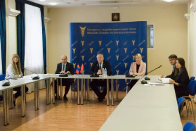 Онлайн-встреча председателя БелТПП М.Мятликова с президентом Национальной ТПП Монголии Амартувшином О.