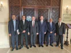 Встреча председателя БелТПП М.Мятликова с президентом Федерации ТПП Пакистана Атифом Икрамом Шейхом