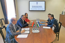 Сустрэча старшыні БелГПП М.Мятлікава з Часовым Павераным у справах Рэспублікі Узбекістан у Рэспубліцы Беларусь Р.Назаравым