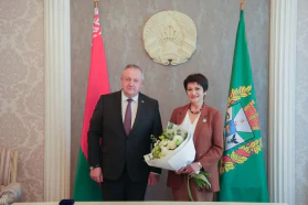 Знак отличия БелТПП «За заслуги» вручен генеральному директору Гомельского отделения БелТПП М.Филоновой 