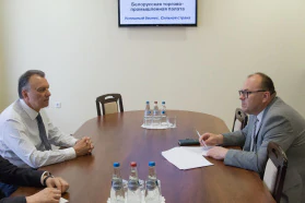 Сустрэча старшыні БелГПП У.Улаховіча з Надзвычайным і Паўнамоцным Амбасадарам Беларусі ў Рэспубліцы Куба В.Бараноўскім