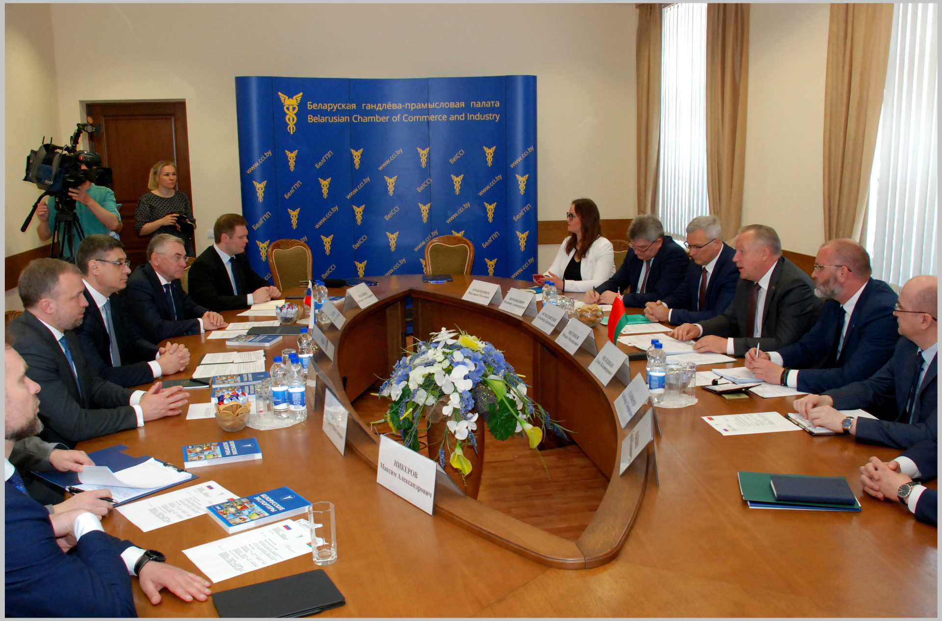 Сустрэча ў БелГПП з губернатарам Уладзімірскай вобласці Расійскай Федэрацыі А.Аўдзеевым Сустрэча ў БелГПП з губернатарам Уладзімірскай вобласці Расійскай Федэрацыі А.Аўдзеевым