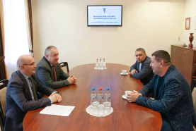 Сустрэча Старшыні БелГПП М.Мятлікава з прадстаўніком БелГПП у Свярдлоўскай вобласці I.Булавіным